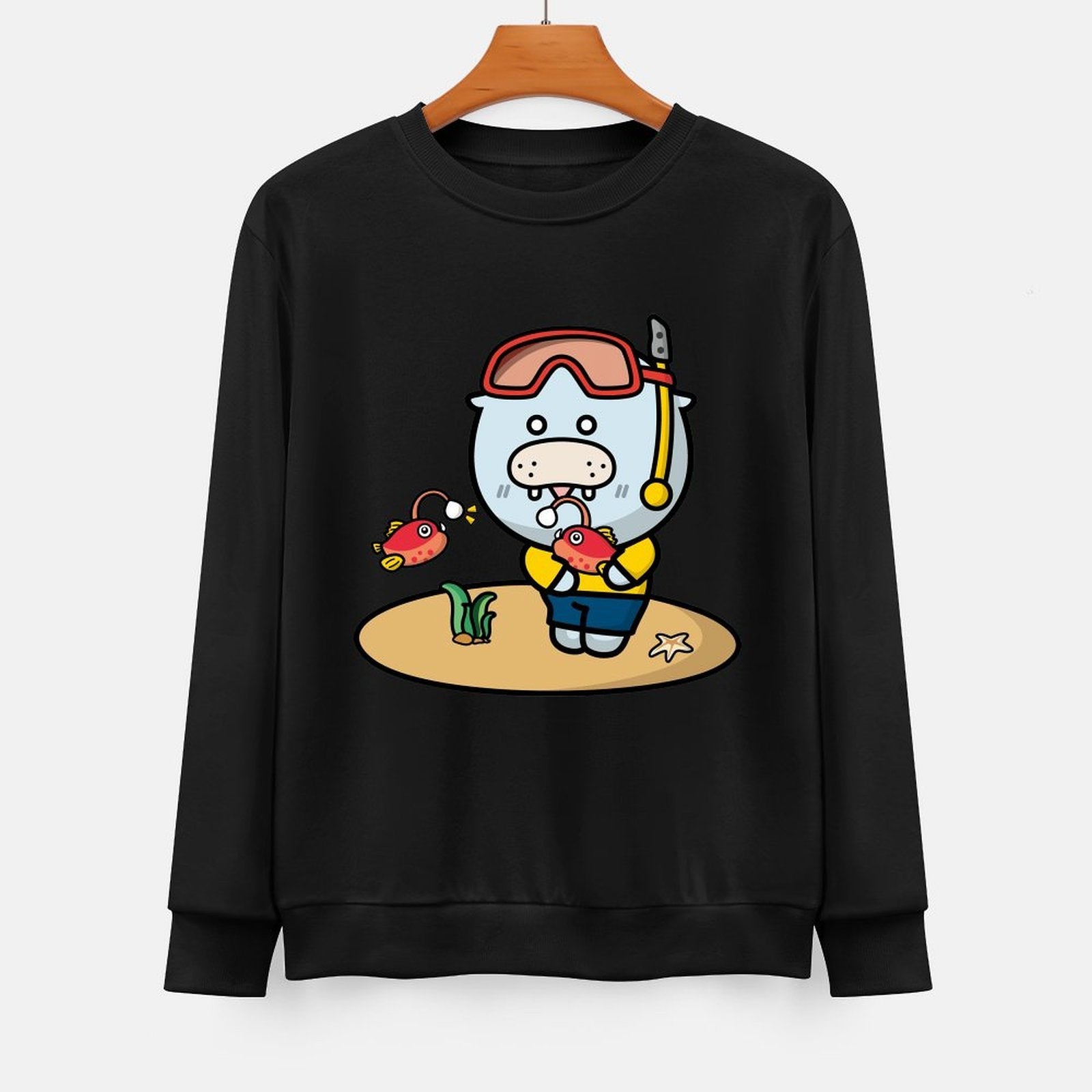 Front Patterned Long Sleeve TopStudio YearRound
